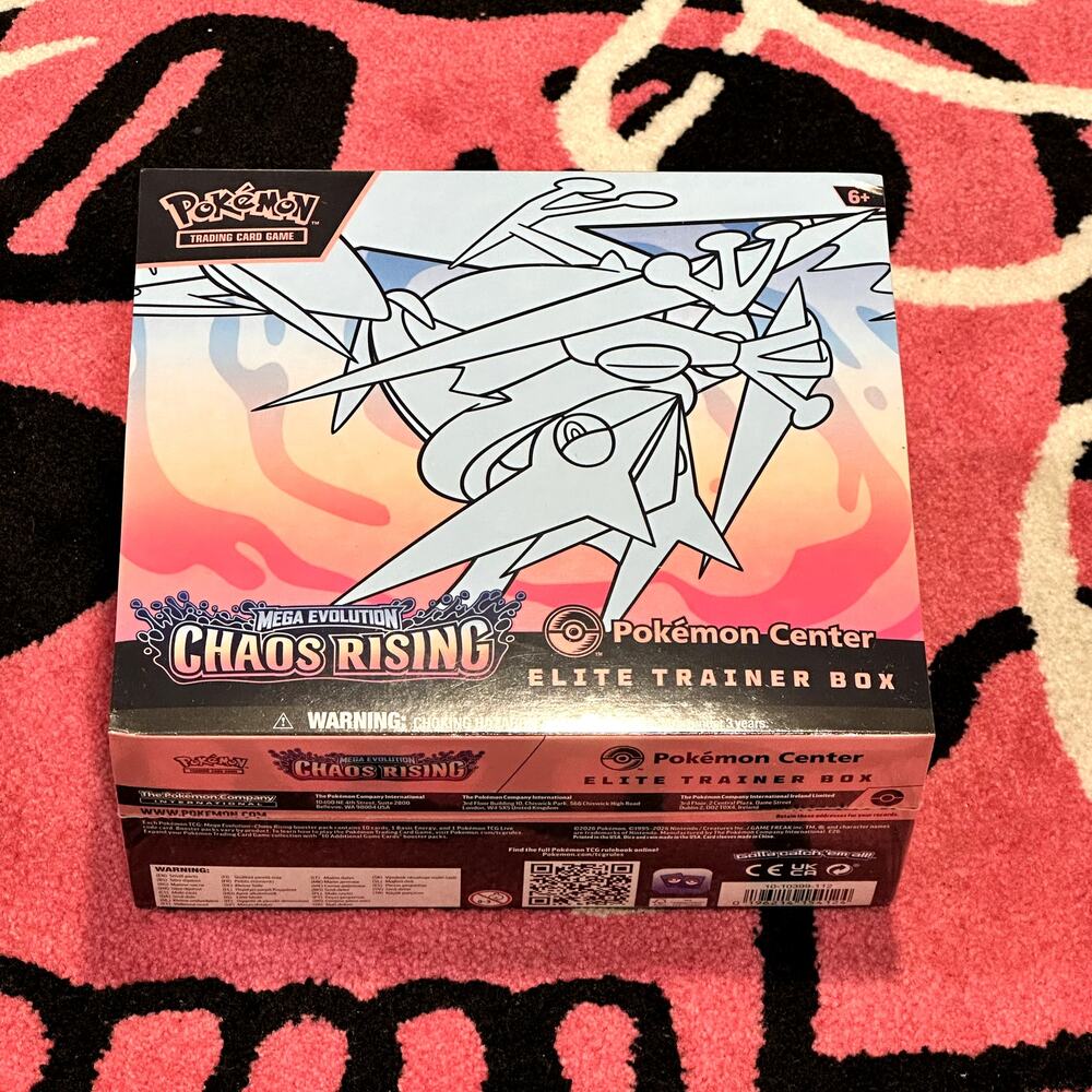 Pokémon Center Chaos Rising Elite Trainer Box – Sealed – As Pictured